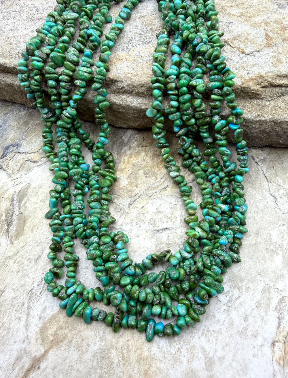 RARE AA+ Sonoran Gold Turquoise (Mex) 4mm Nugget Beads