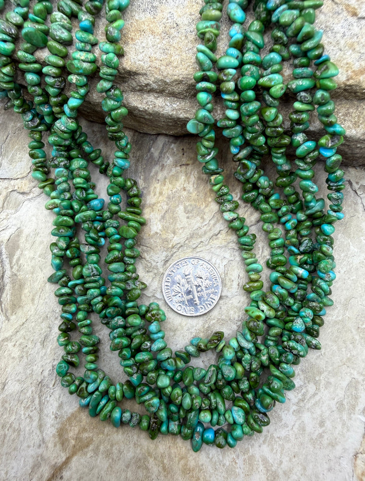 RARE AA+ Sonoran Gold Turquoise (Mex) 4mm Nugget Beads