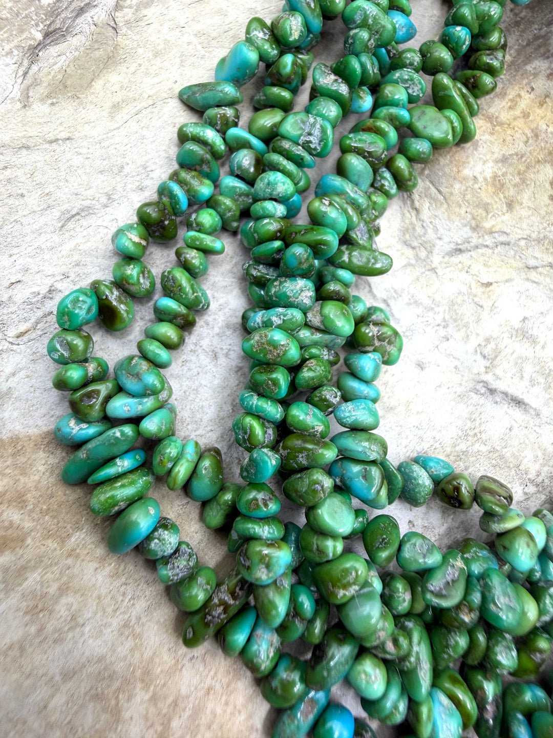 RARE AA+ Sonoran Gold Turquoise (Mex) 4mm Nugget Beads