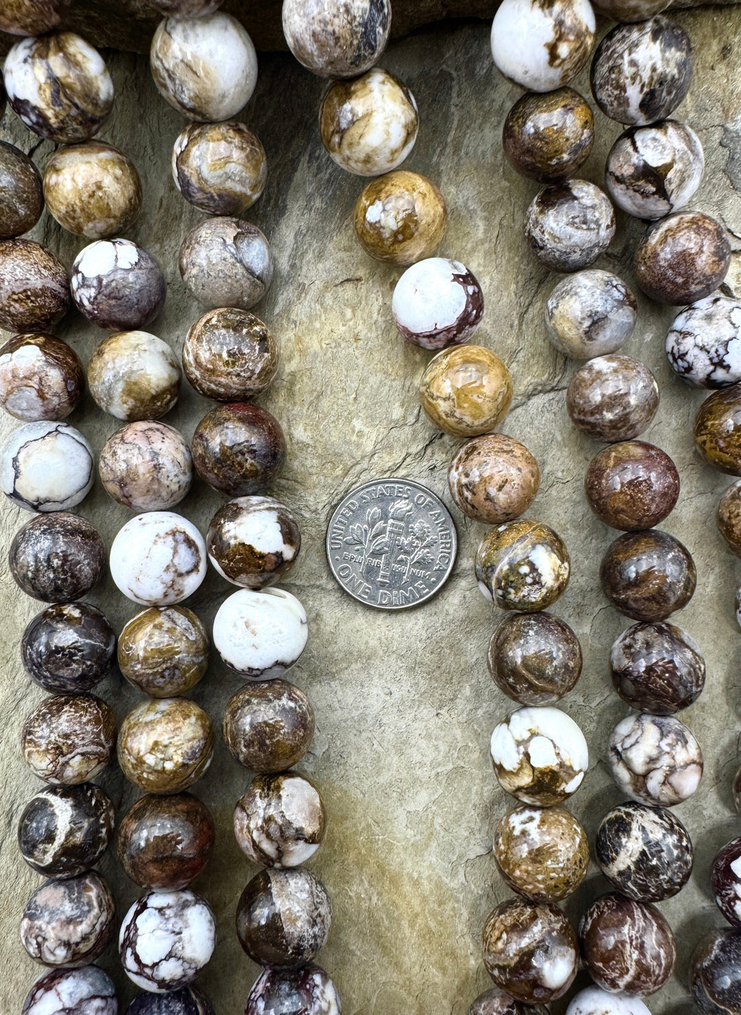 RARE AAA+ Arizona Wild Horse 12mm Round Beads Strand 16