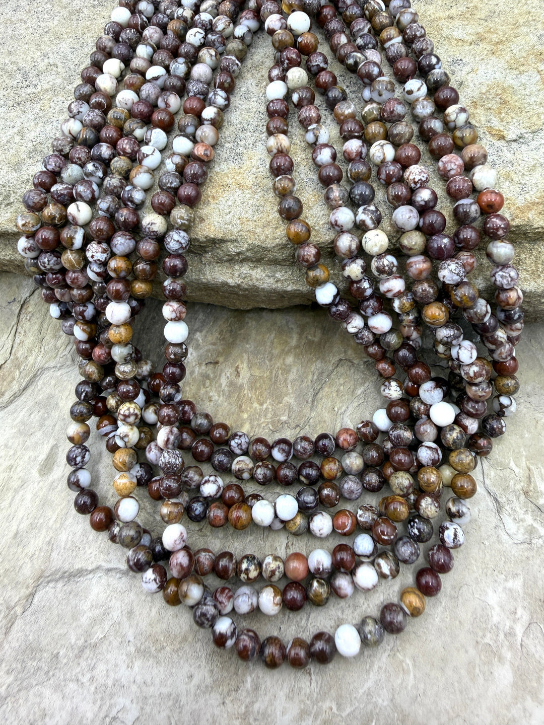 RARE AAA+ Arizona Wild Horse 4mm Round Beads Strand 16 inch