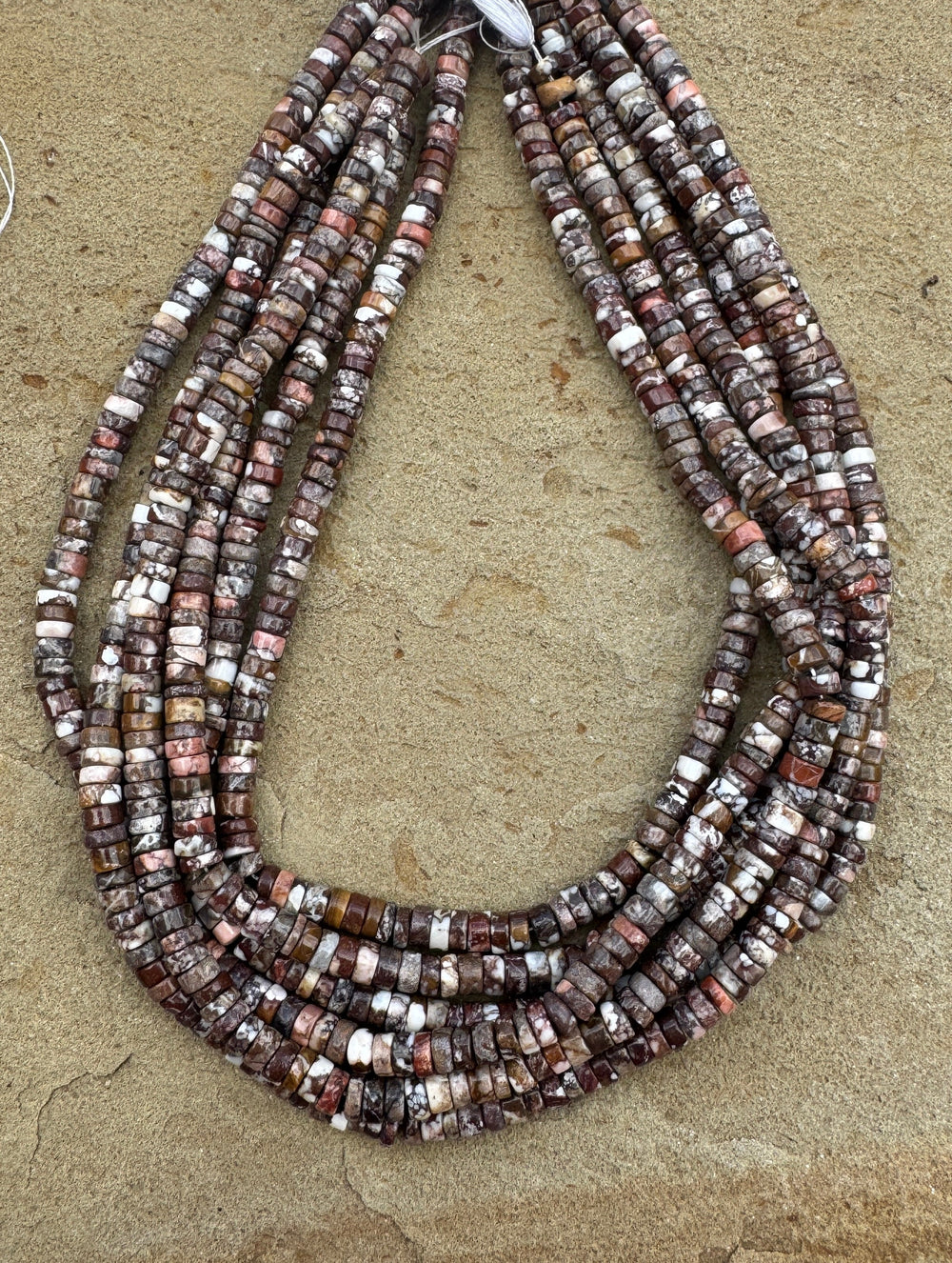 RARE AAA + Arizona Wild Horse 5mm Heishi Bead Strand 15.5
