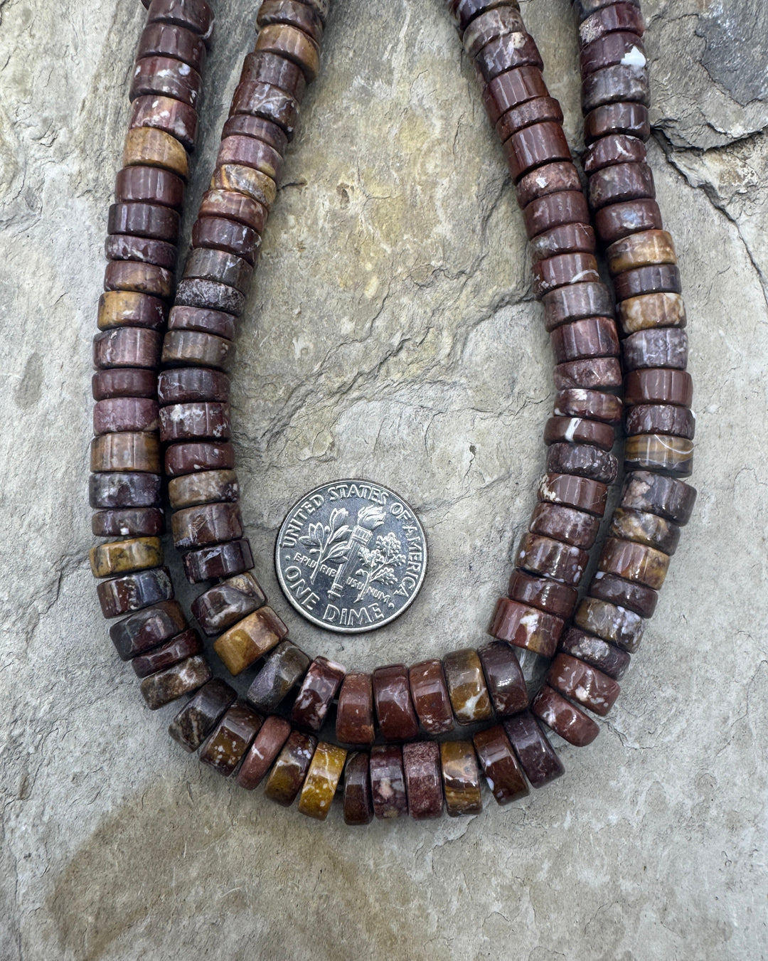 RARE AAA + Arizona Wild Horse 5mm Heishi Bead Strand 9 inch