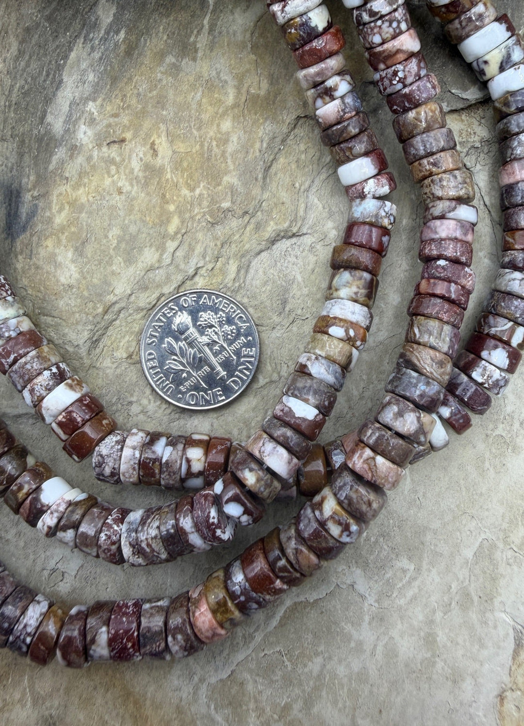 RARE AAA+ Arizona Wild Horse 5mm Heishi Beads Strand 16