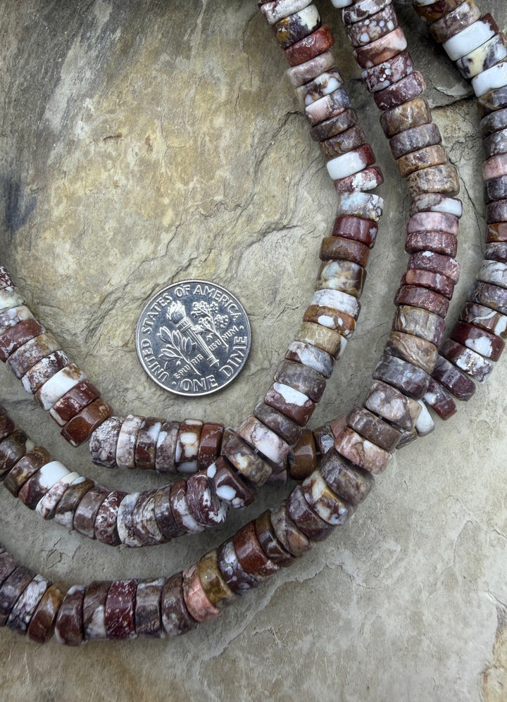 RARE AAA+ Arizona Wild Horse 5mm Heishi Beads Strand 16