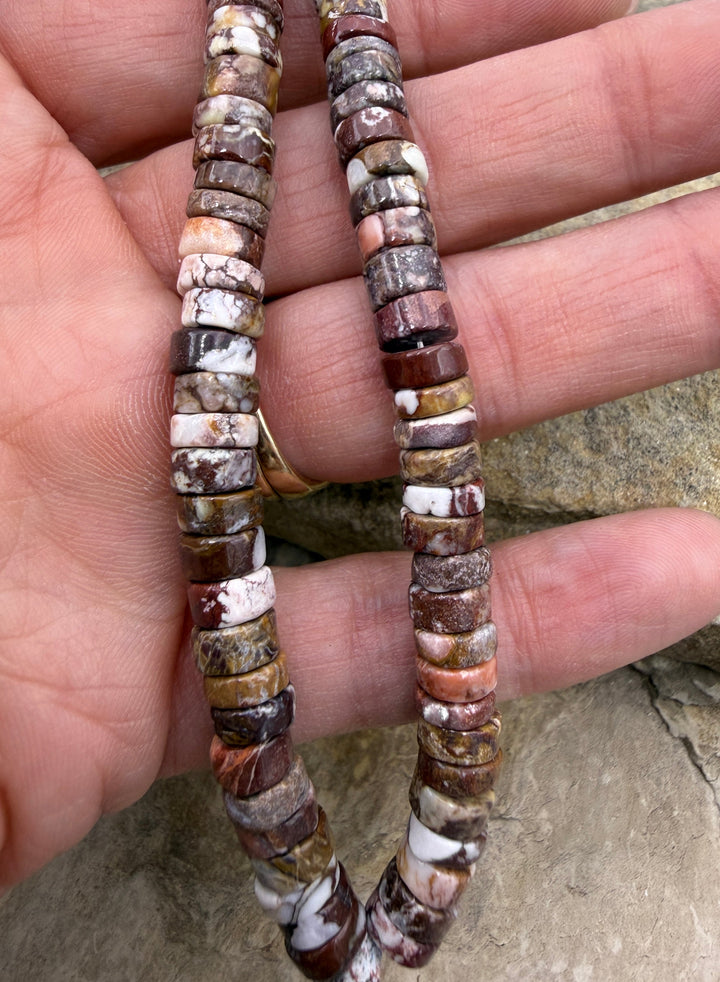 RARE AAA+ Arizona Wild Horse 5mm Heishi Beads Strand 16