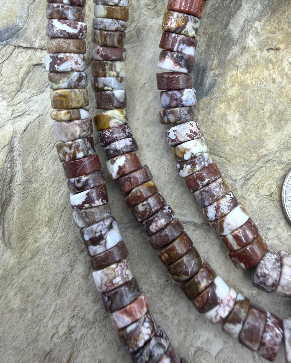 RARE AAA+ Arizona Wild Horse 5mm Heishi Beads Strand 16