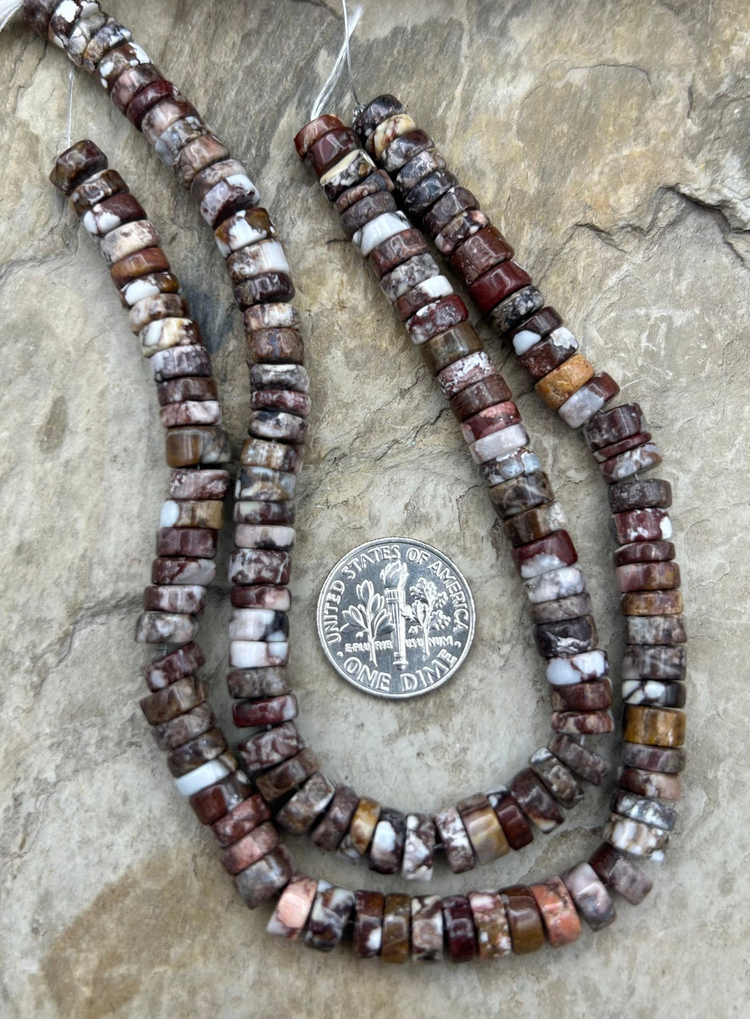 RARE AAA+ Arizona Wild Horse 5mm Heishi Beads Strand ONE 8