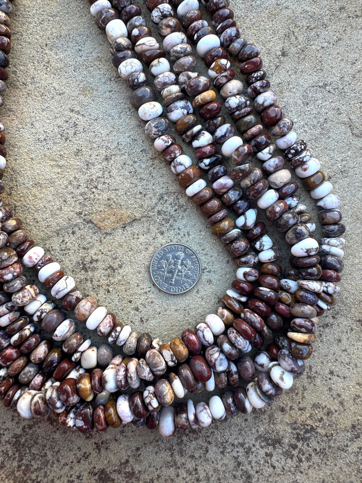 RARE AAA+ Arizona Wild Horse 7-8x3-5mm Smooth Nugget Beads