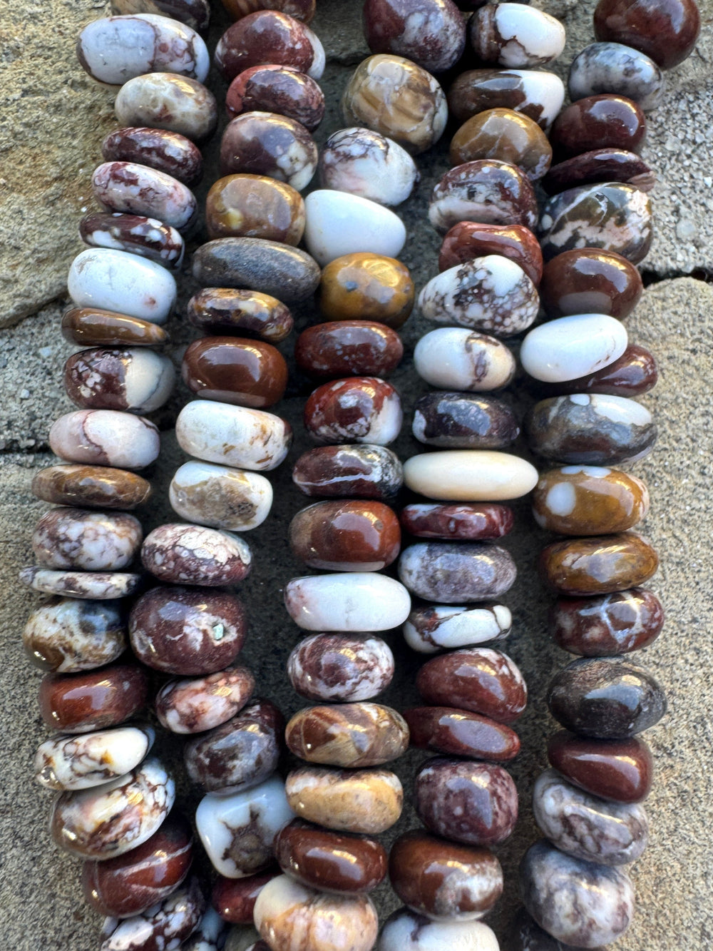 RARE AAA+ Arizona Wild Horse 7-8x3-5mm Smooth Nugget Beads