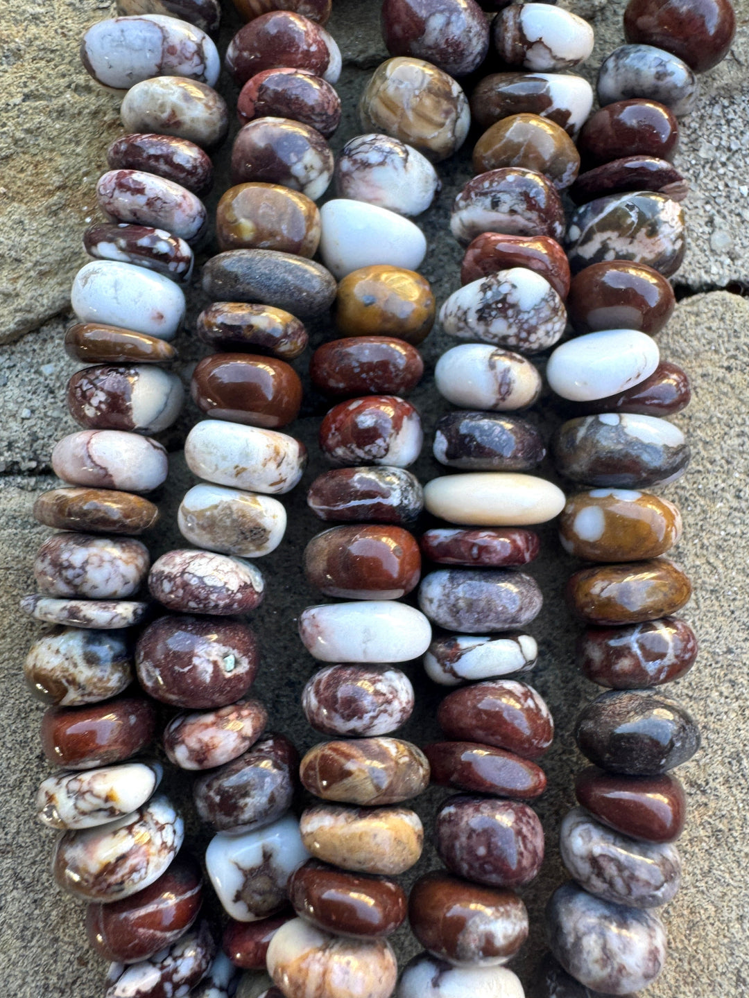 RARE AAA+ Arizona Wild Horse 7-8x3-5mm Smooth Nugget Beads