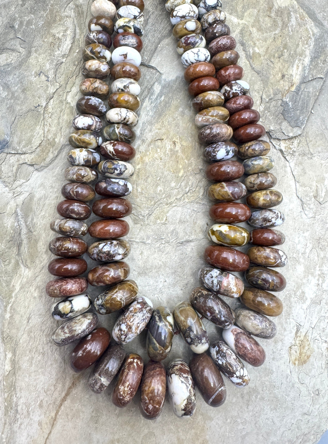 RARE AAA + Arizona Wild Horse BIG 11-18mm Rondelle Beads