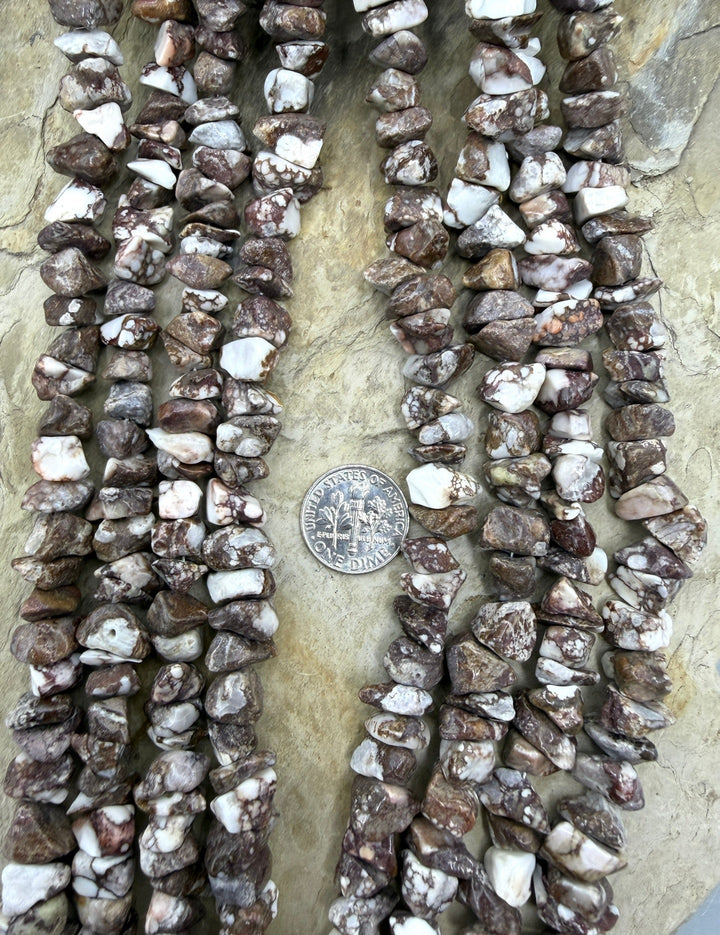 RARE AAA+ Arizona Wild Horse BIG Chip Beads 8-12mm Strand