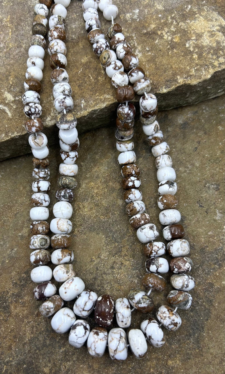 RARE AAA+ Arizona Wild Horse BIG Graduated Rondelle Beads