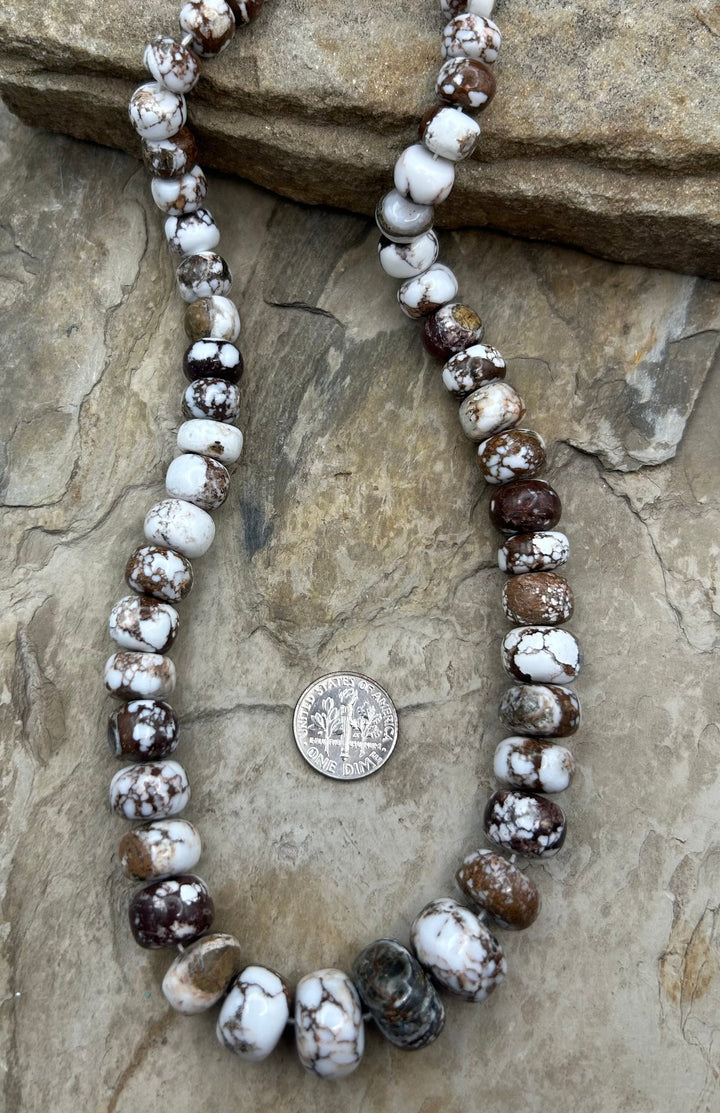 RARE AAA+ Arizona Wild Horse BIG Graduated Rondelle Beads