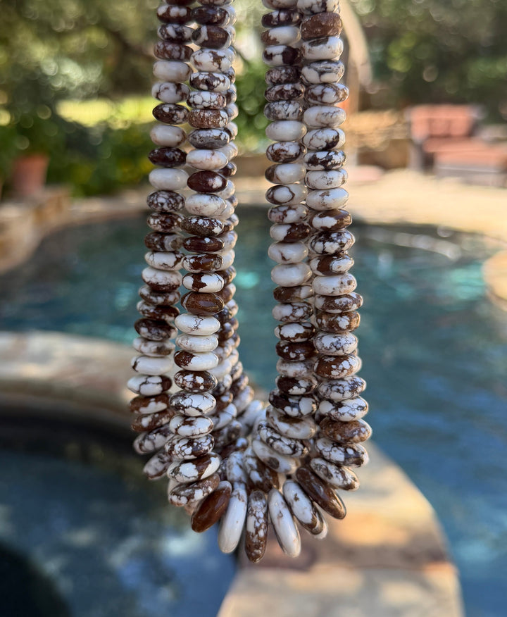 RARE AAA+ Arizona Wild Horse BIG Graduated Rondelle Beads