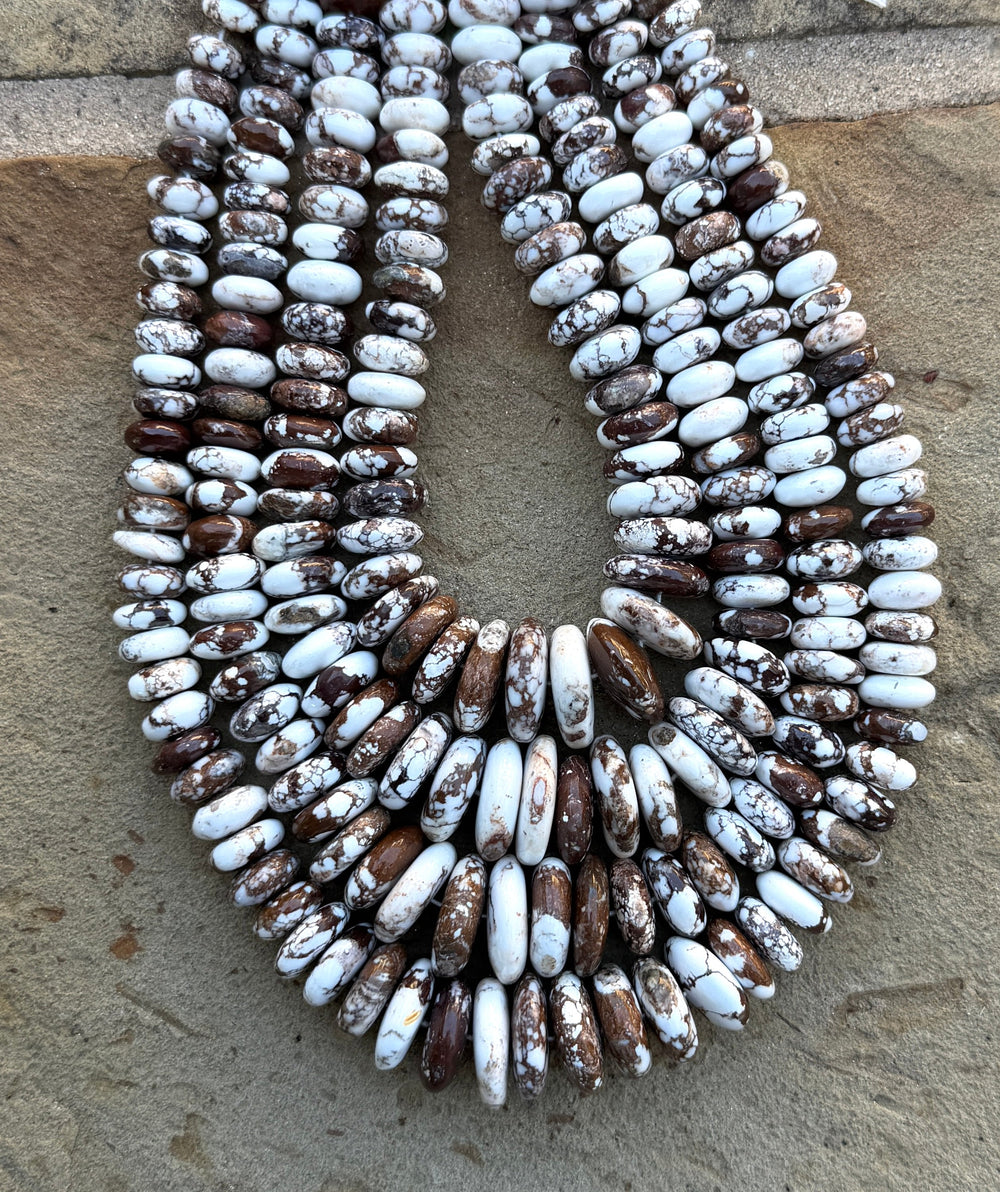 RARE AAA+ Arizona Wild Horse BIG Graduated Rondelle Beads
