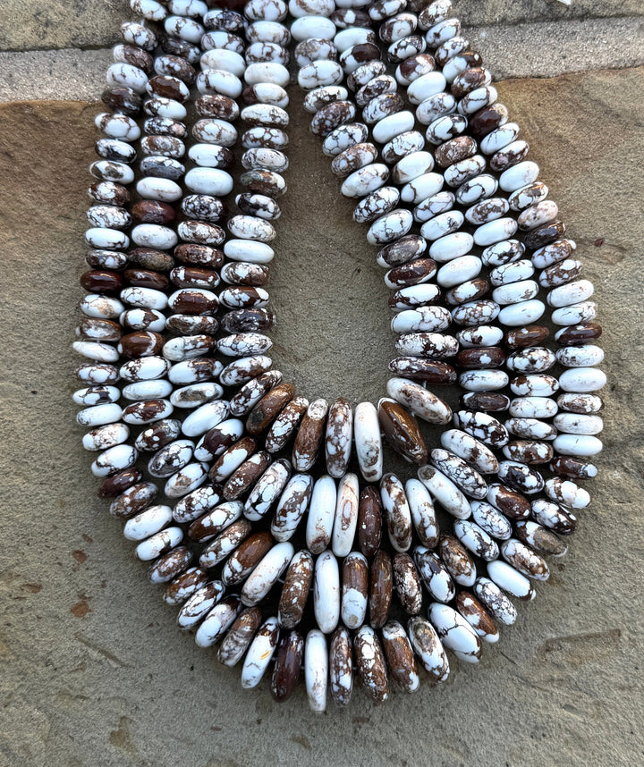 RARE AAA+ Arizona Wild Horse BIG Graduated Rondelle Beads