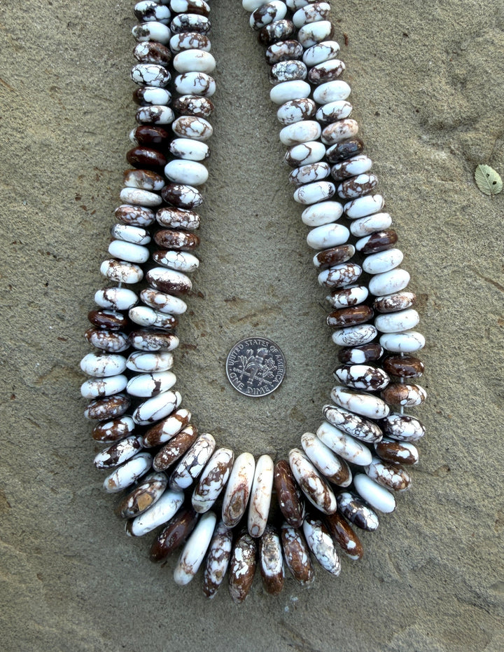 RARE AAA+ Arizona Wild Horse BIG Graduated Rondelle Beads