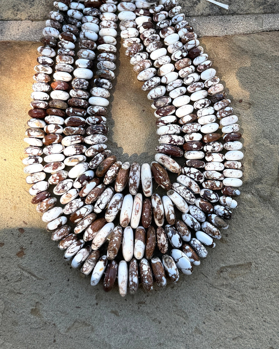 RARE AAA+ Arizona Wild Horse BIG Graduated Rondelle Beads