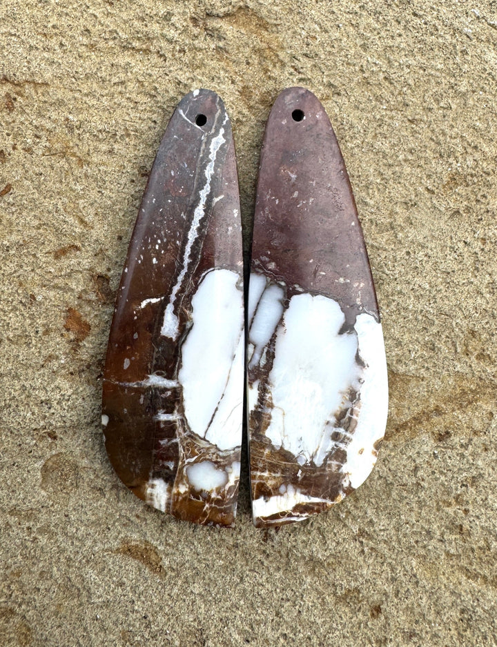 RARE AAA + Arizona Wild Horse BIG Matching Earring Slab