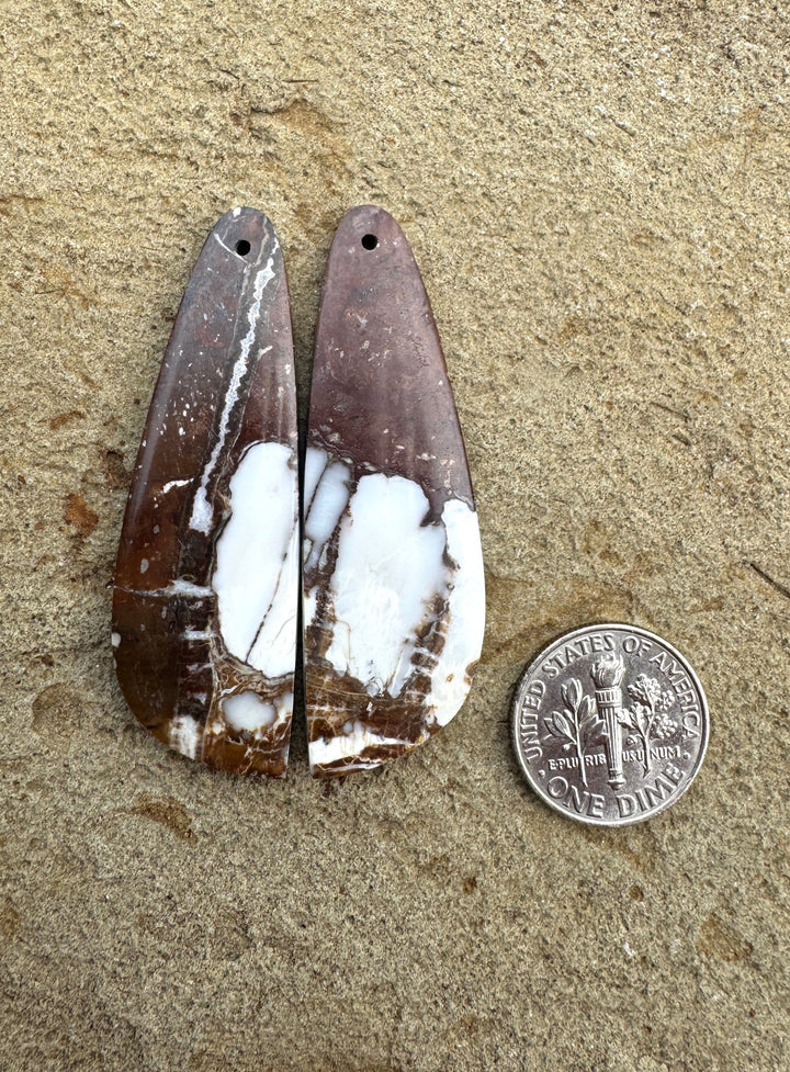 RARE AAA + Arizona Wild Horse BIG Matching Earring Slab