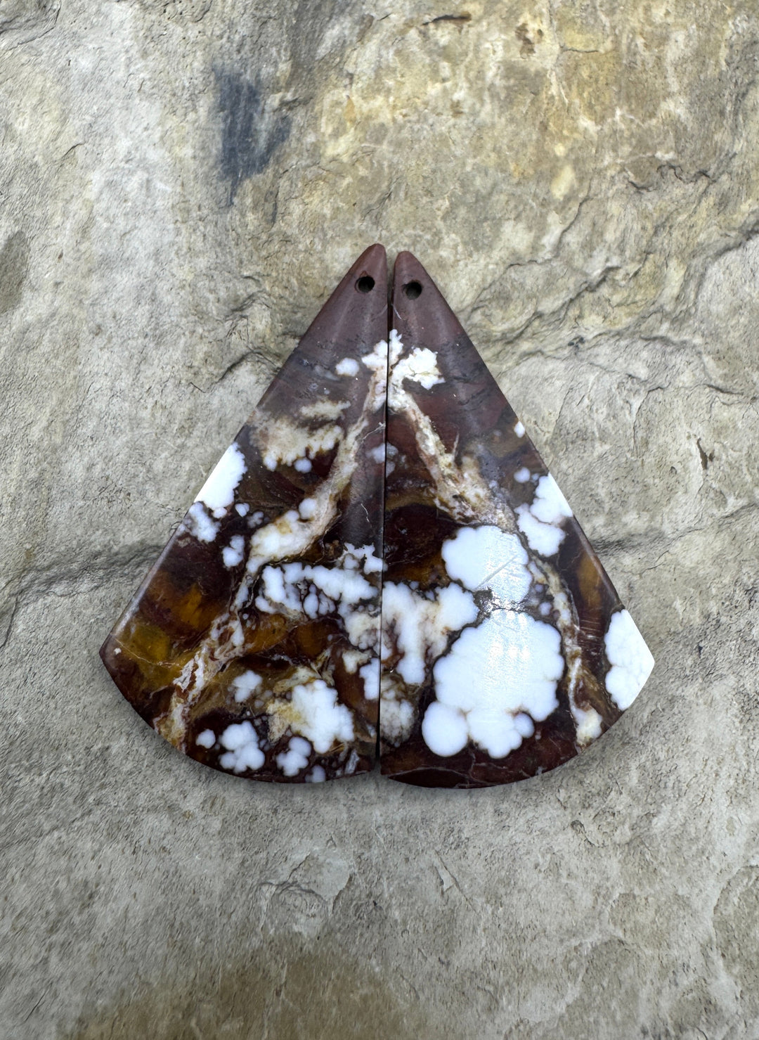 RARE AAA+ Arizona Wild Horse Matching Earring Slab Bead