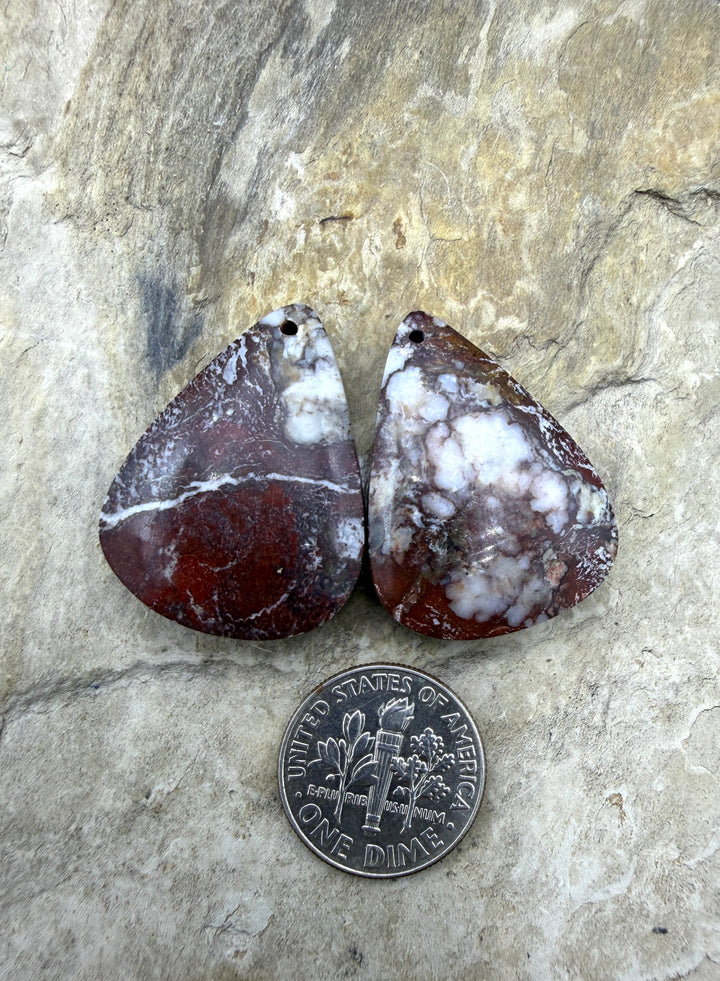 RARE AAA+ Arizona Wild Horse Matching Earring Slab Bead