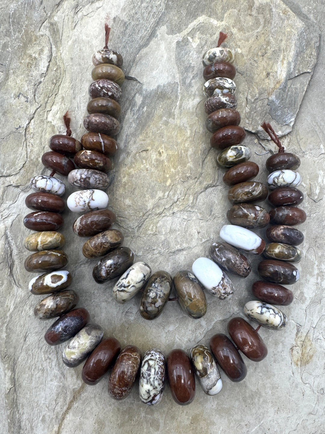 RARE AAA+ Arizona Wild Horse Rondelle Big Graduated Focal