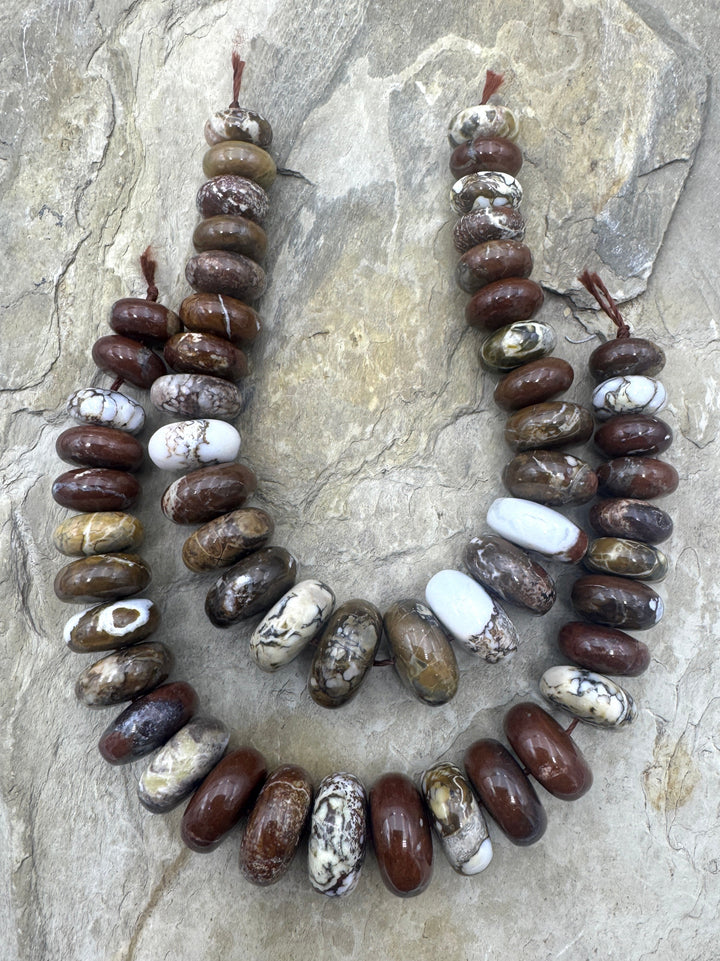 RARE AAA+ Arizona Wild Horse Rondelle Big Graduated Focal