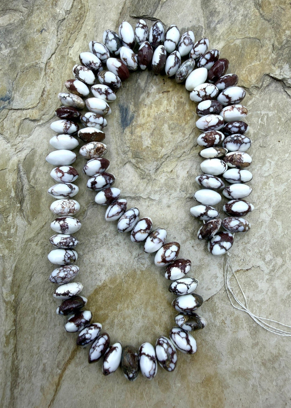 RARE AAA+ Arizona Wild Horse Saucer 10mm Beads ONE 18 inch