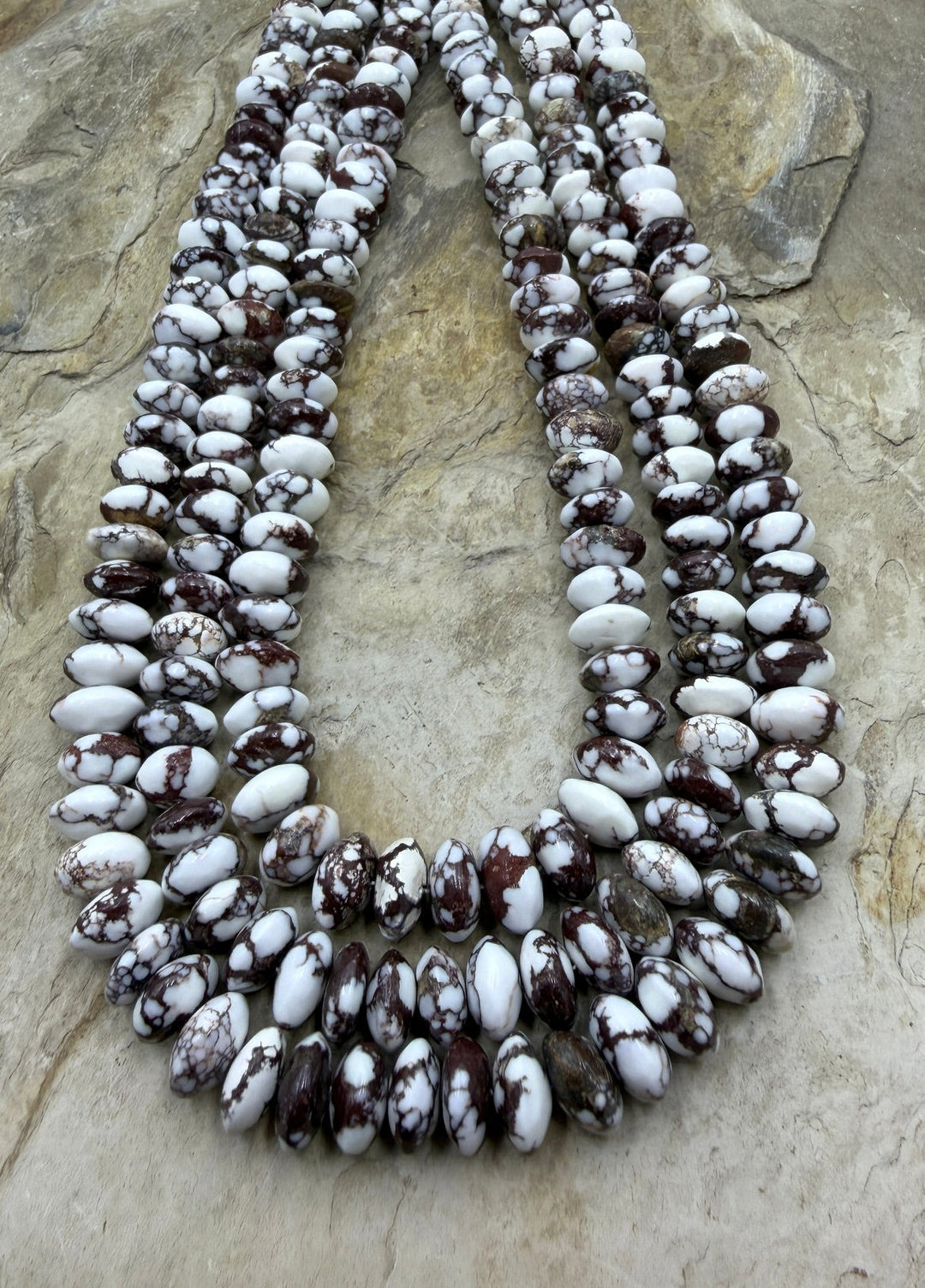RARE AAA+ Arizona Wild Horse Saucer 10mm Beads ONE 18 inch