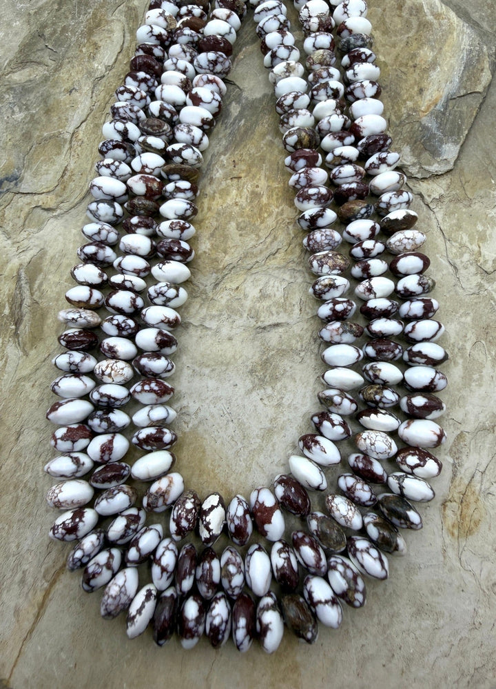 RARE AAA+ Arizona Wild Horse Saucer 10mm Beads ONE 18 inch