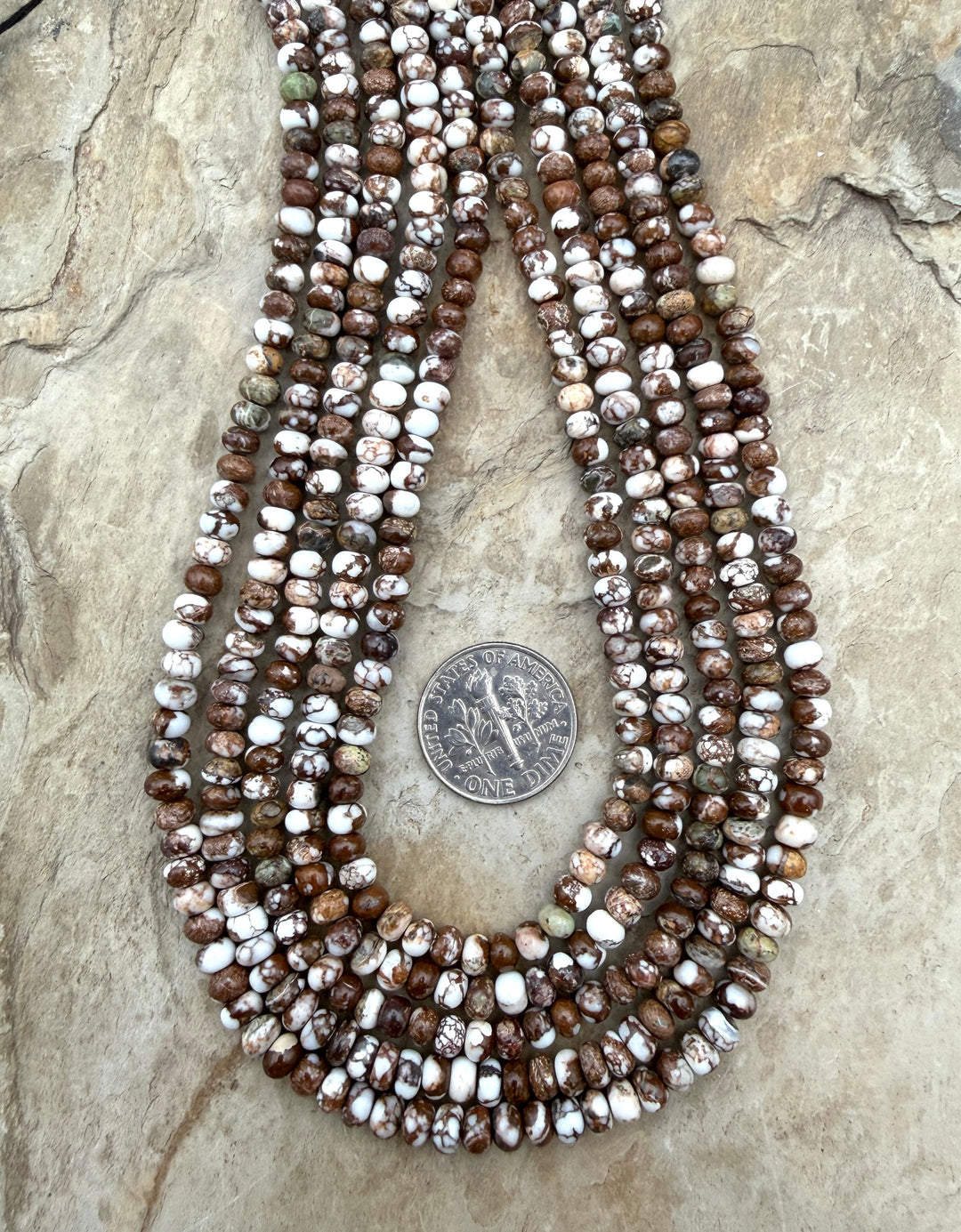RARE AAA+ Arizona Wild Horse Small Rondelle Beads 4mm (More