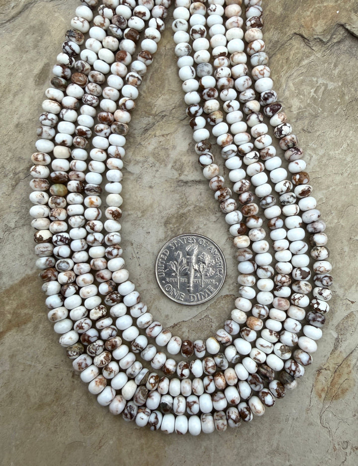 RARE AAA+ Arizona Wild Horse Small Rondelle Beads 4mm (More