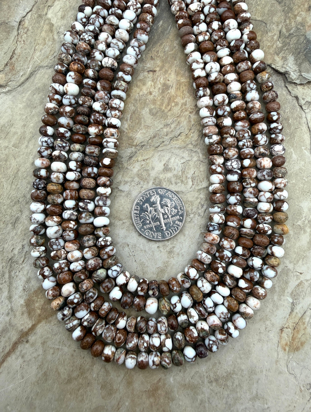 RARE AAA+ Arizona Wild Horse Small Rondelle Beads 5mm (More