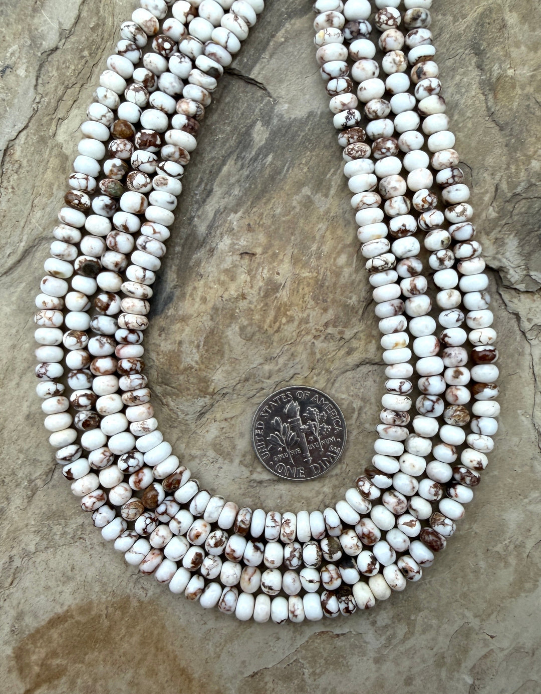 RARE AAA+ Arizona Wild Horse Small Rondelle Beads 5mm (More