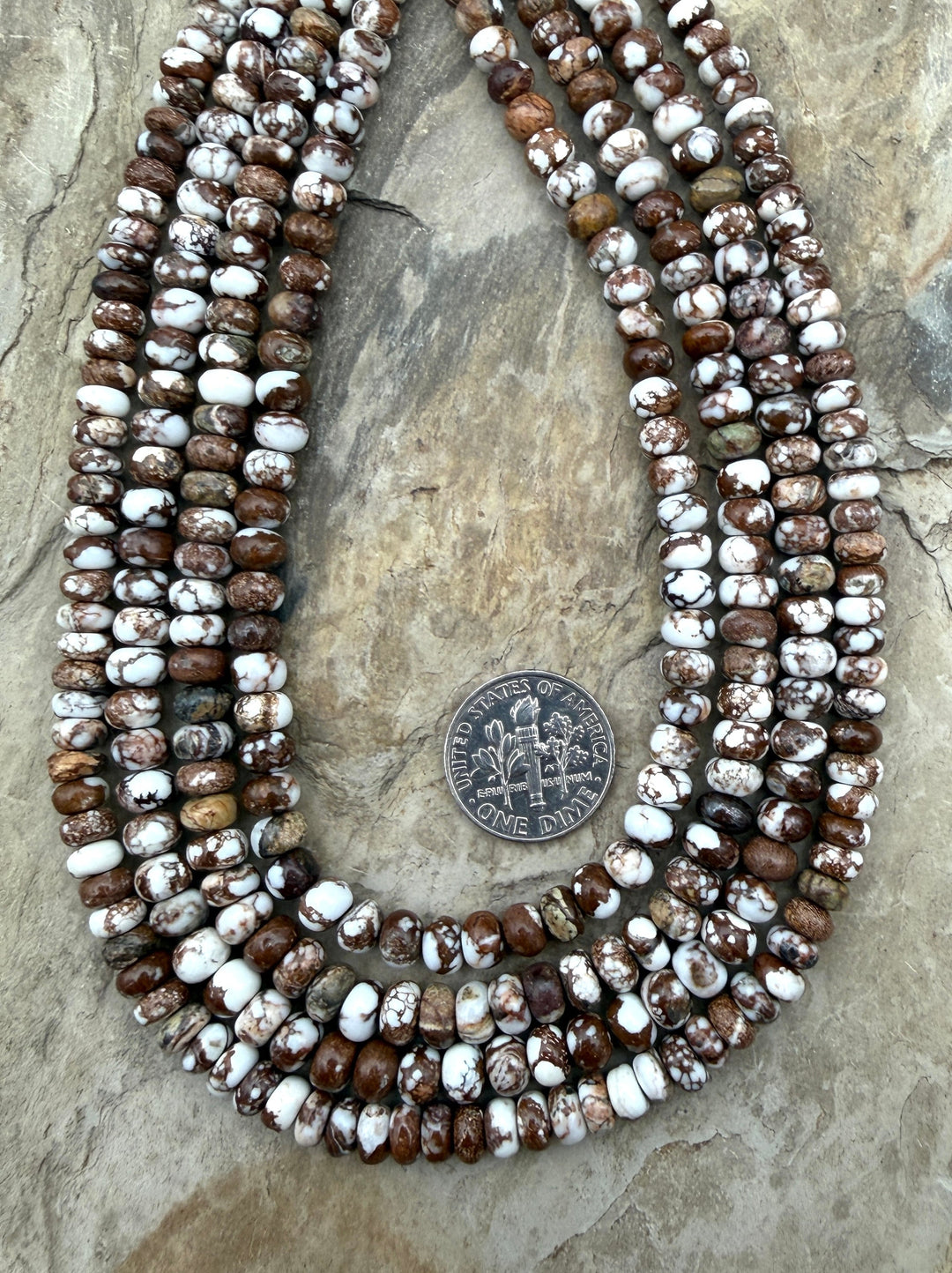 RARE AAA+ Arizona Wild Horse Small Rondelle Beads 6mm (More