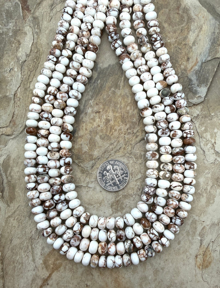 RARE AAA+ Arizona Wild Horse Small Rondelle Beads 6mm (More