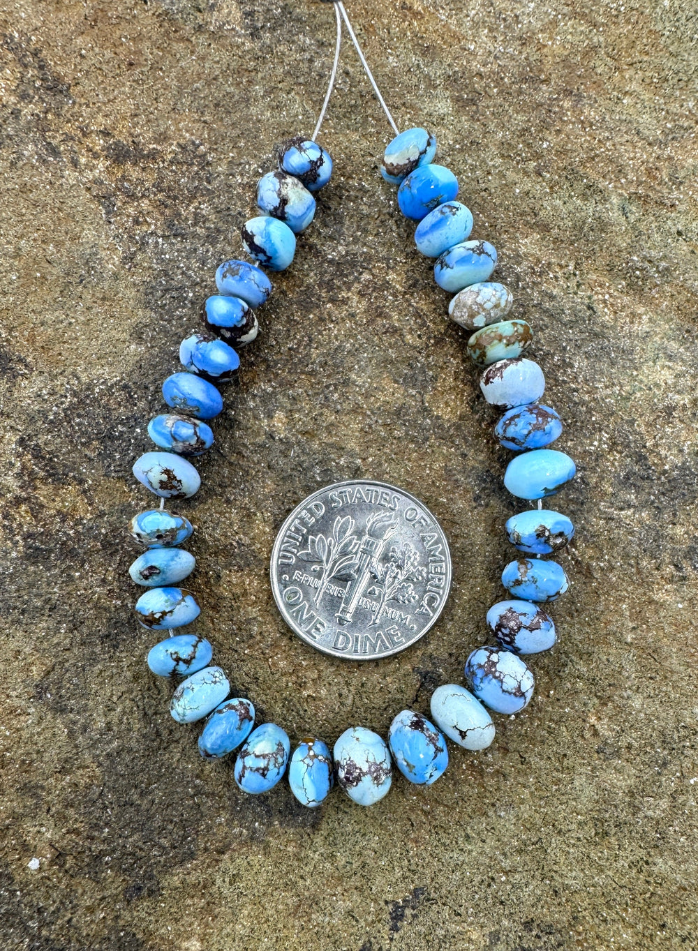RARE AAA+ Golden Hills Turquoise (Kazakhstan) 6-7mm Handcut
