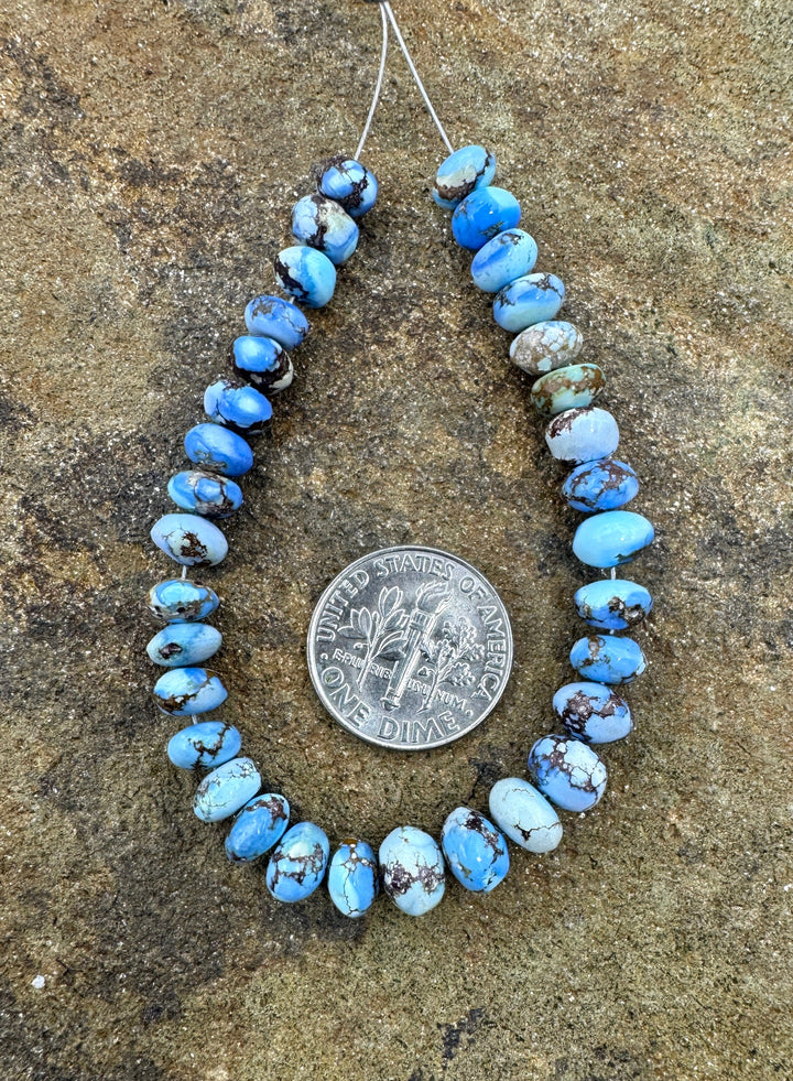 RARE AAA+ Golden Hills Turquoise (Kazakhstan) 6-7mm Handcut