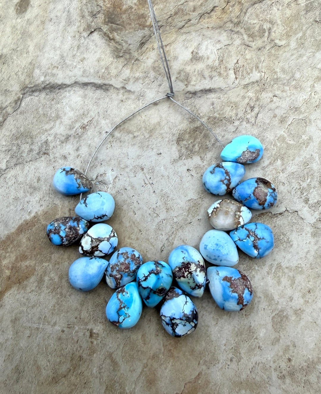 RARE AAA+ Golden Hills Turquoise (Kazakhstan) Briolette