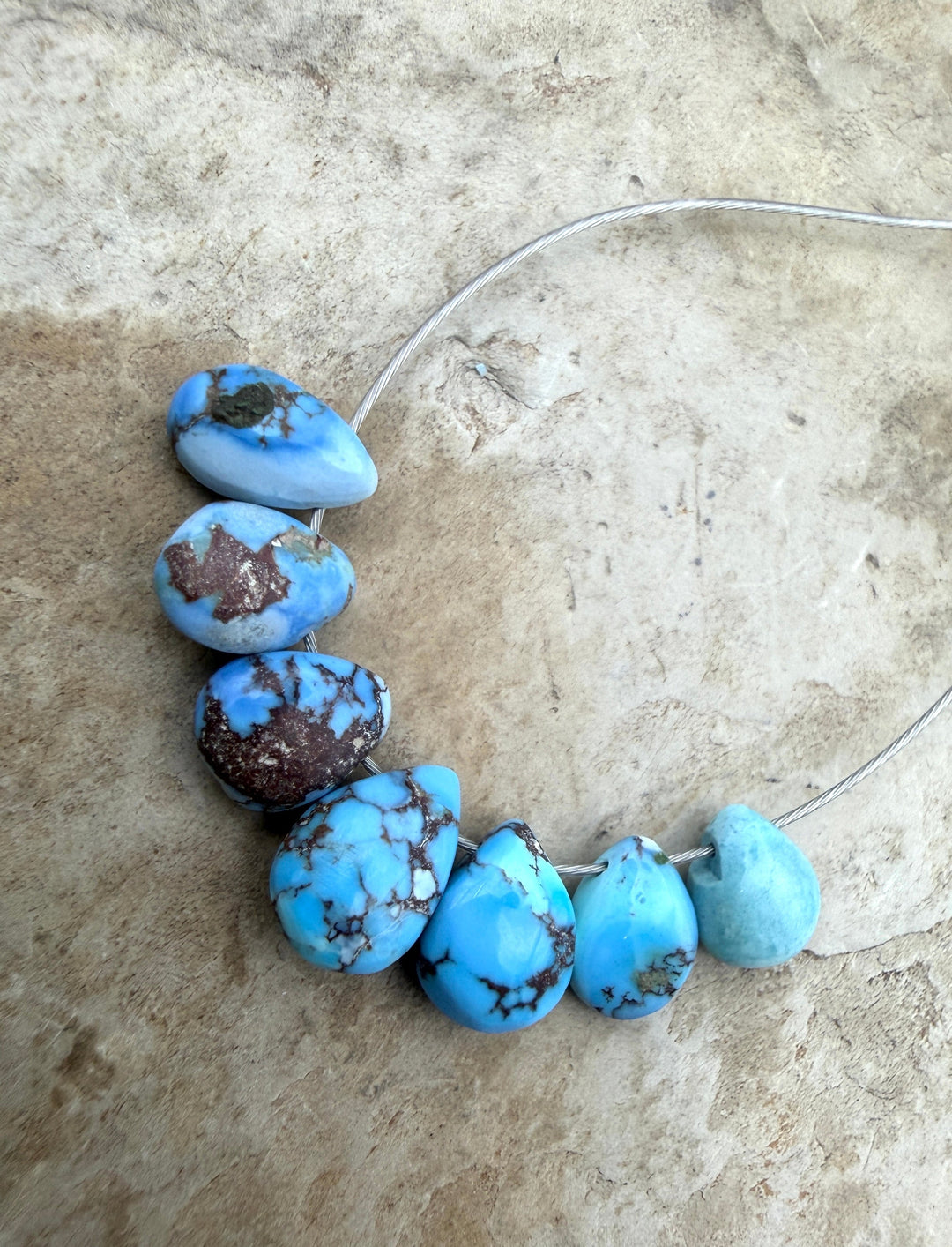 RARE AAA+ Golden Hills Turquoise (Kazakhstan) Briolette