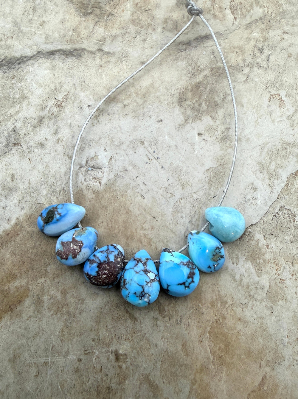 RARE AAA+ Golden Hills Turquoise (Kazakhstan) Briolette