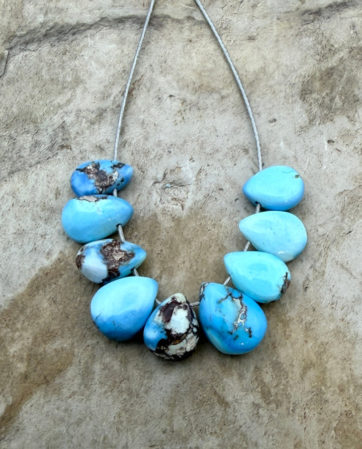 RARE AAA+ Golden Hills Turquoise (Kazakhstan) Briolette