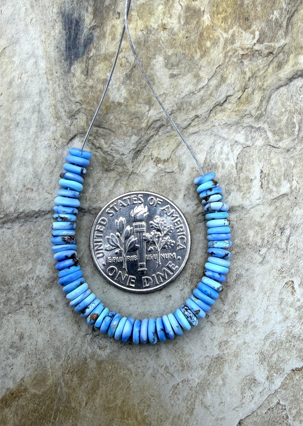 RARE AAA+ Golden Hills Turquoise (Kazakhstan) Button Beads