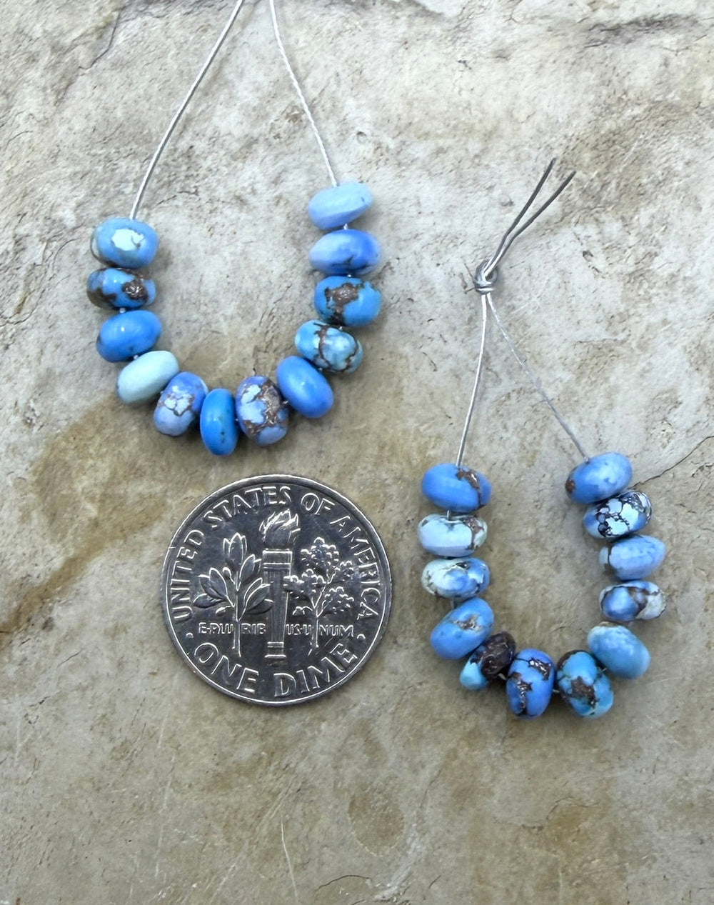 RARE AAA+ Golden Hills Turquoise (Kazakhstan) Handcut 4-5mm