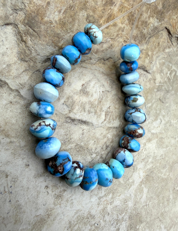 RARE AAA+ Golden Hills Turquoise (Kazakhstan) Handcut 5-6mm