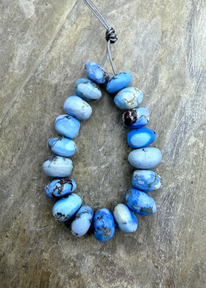 RARE AAA+ Golden Hills Turquoise (Kazakhstan) Handcut 5-6mm