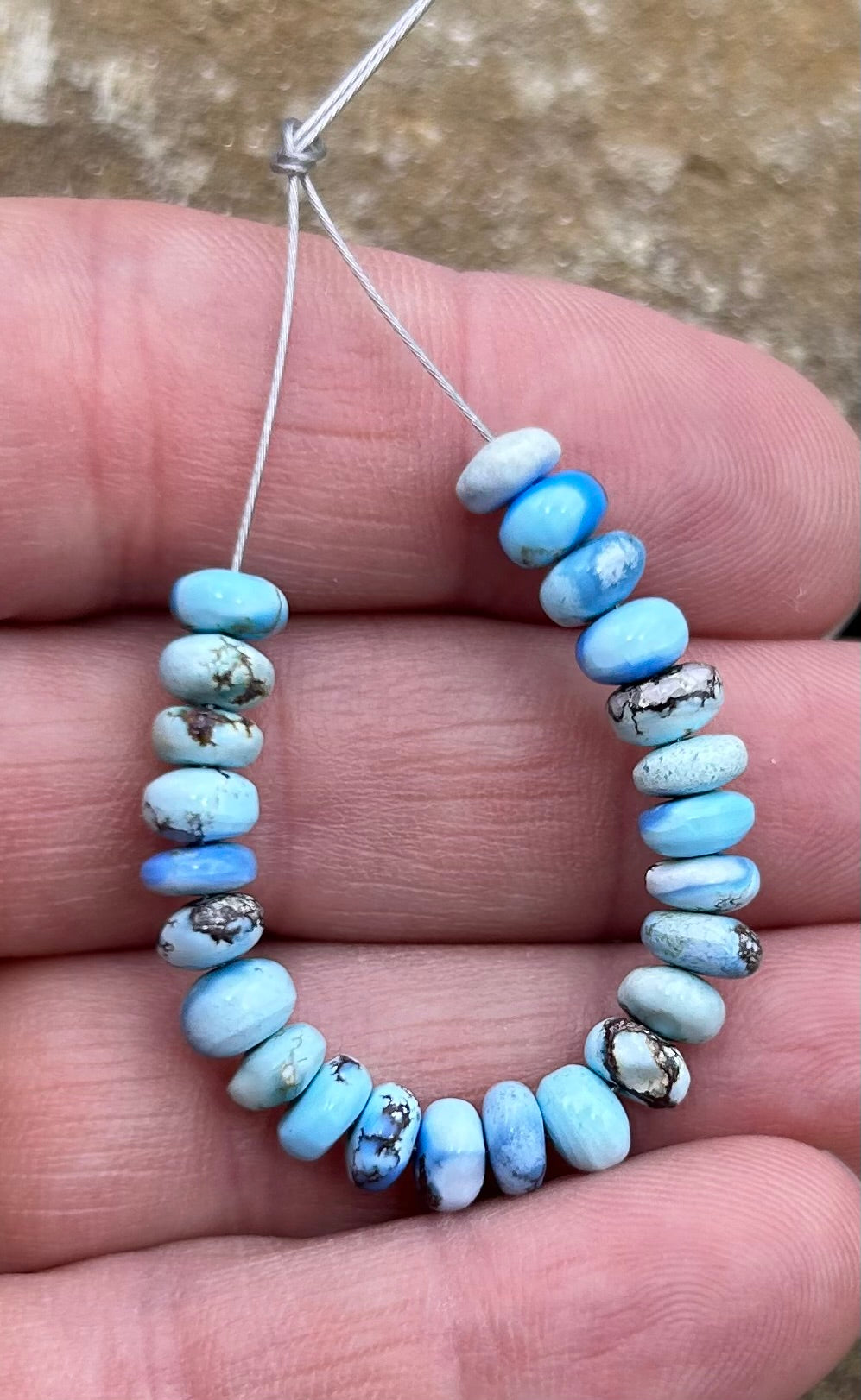 RARE AAA+ Golden Hills Turquoise (Kazakhstan) Handcut 5-6mm